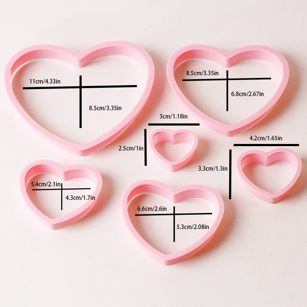 1set/3sets Pink Heart Star Flo - Kitchen Baking Set recension och pris
