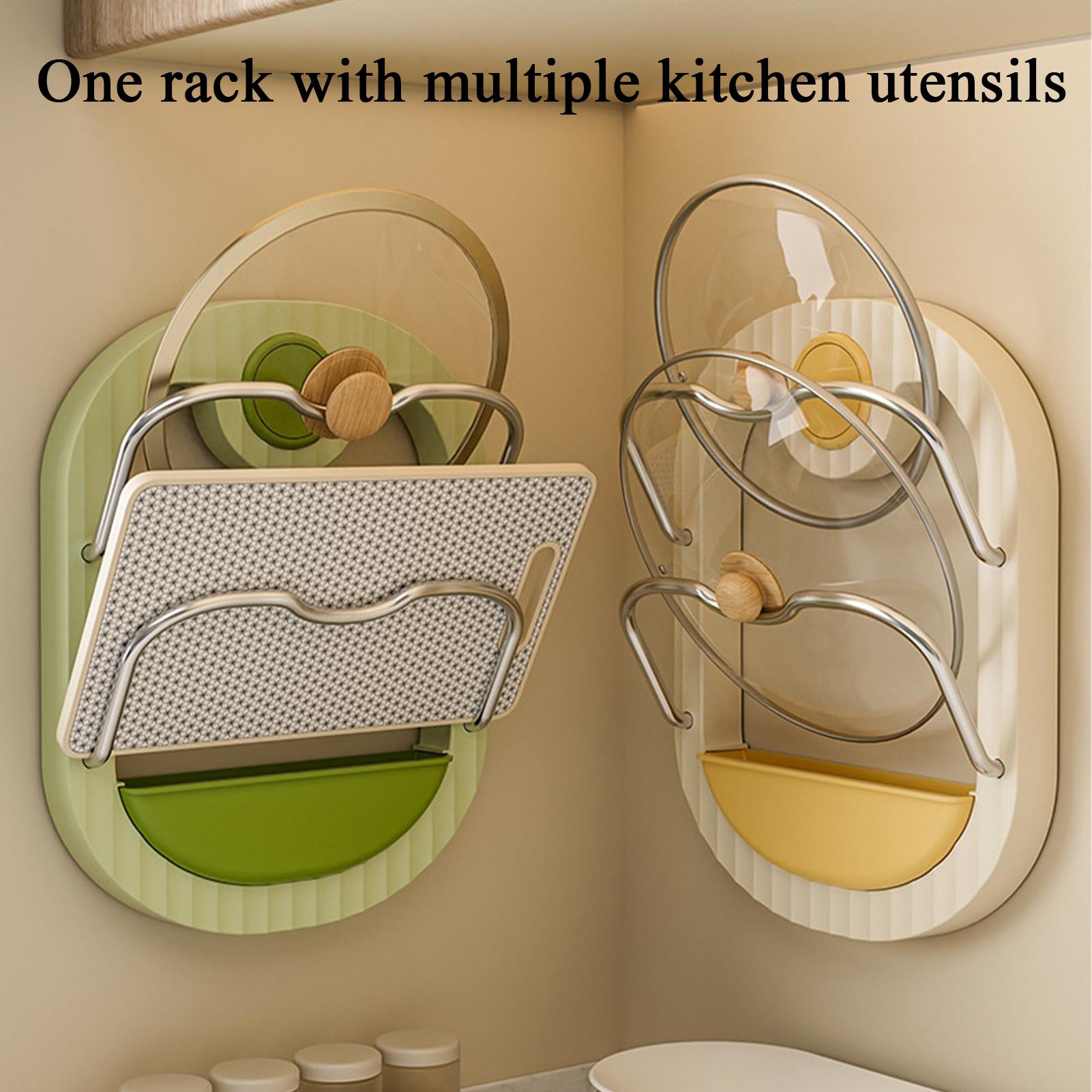 Pot Lid Rack 2-Tier Wall Mount - Kitchen Baking Drawer recension och pris