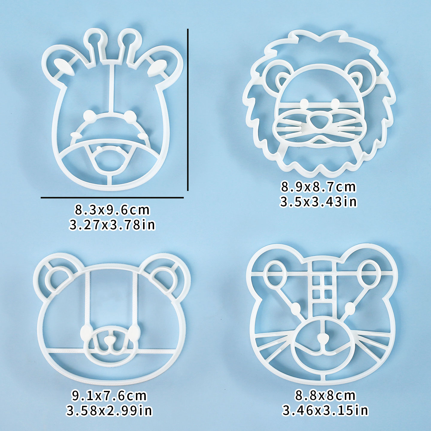 4 Pcs Animal Cookie Cutters Se - Kitchen Baking Set recension och pris