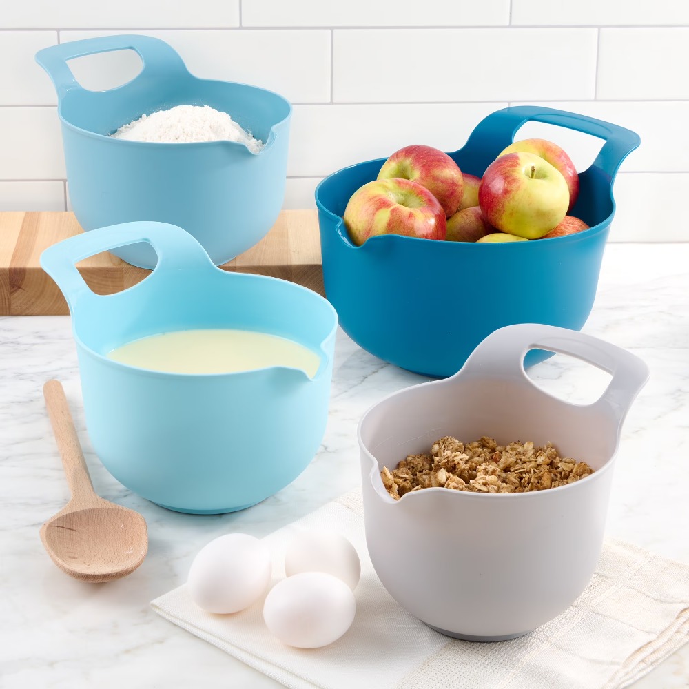 Nesting Plastic Mixing Bowls S - Kitchen Baking Set recension och pris