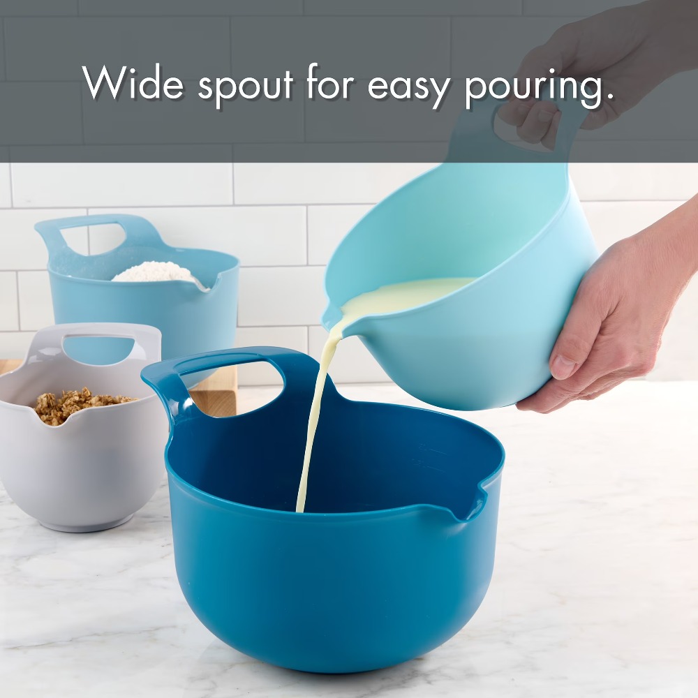 Nesting Plastic Mixing Bowls S - Kitchen Baking Set recension och pris