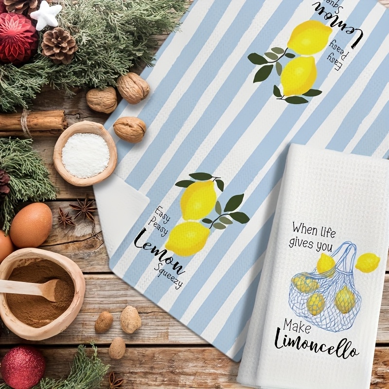 2Pcs, Lemon Mesh Kitchen Towel - Kitchen Baking Set recension och pris