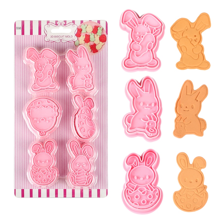6pcs/Set Easter Bunny Cookie C - Kitchen Baking Set recension och pris