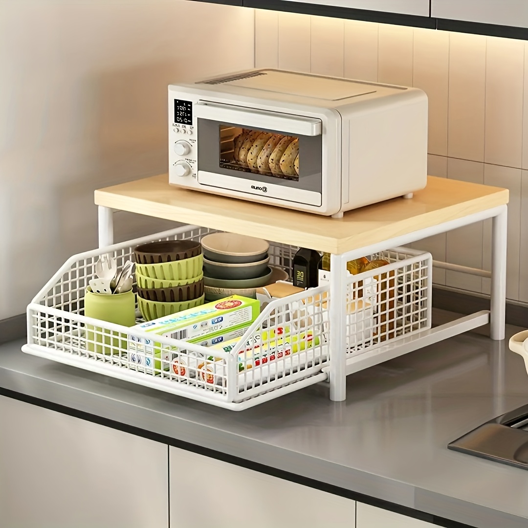 Vertical Microwave Stand w/ Dr - Kitchen Baking Drawer recension och pris