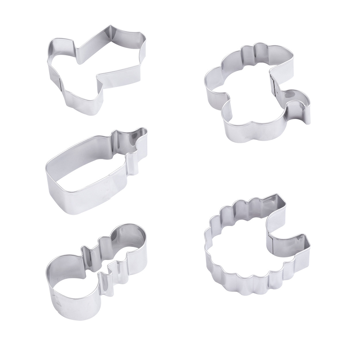 5Pcs Cookie Cutter Set Stainle - Kitchen Baking Set recension och pris