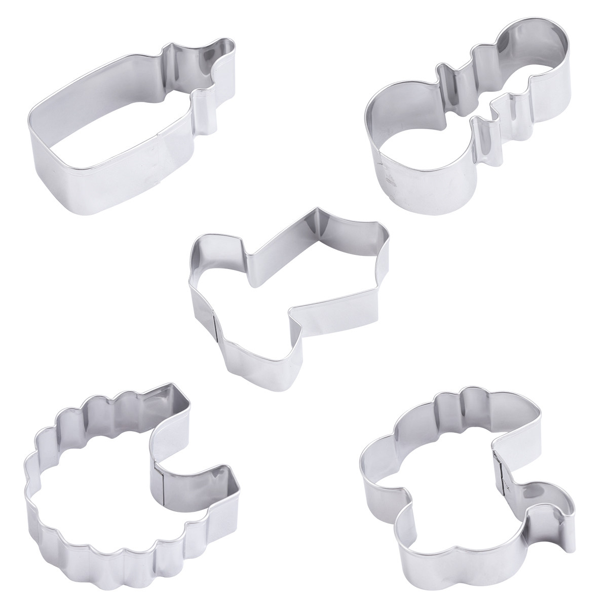 5Pcs Cookie Cutter Set Stainle - Kitchen Baking Set recension och pris