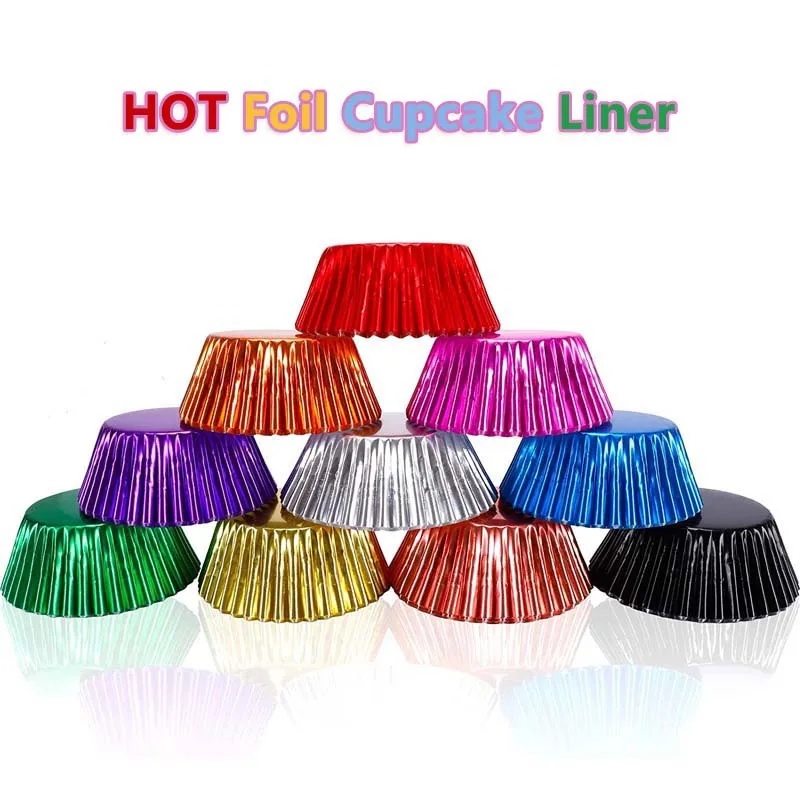 100 piece set of gold foil cup - Kitchen Baking Set recension och pris