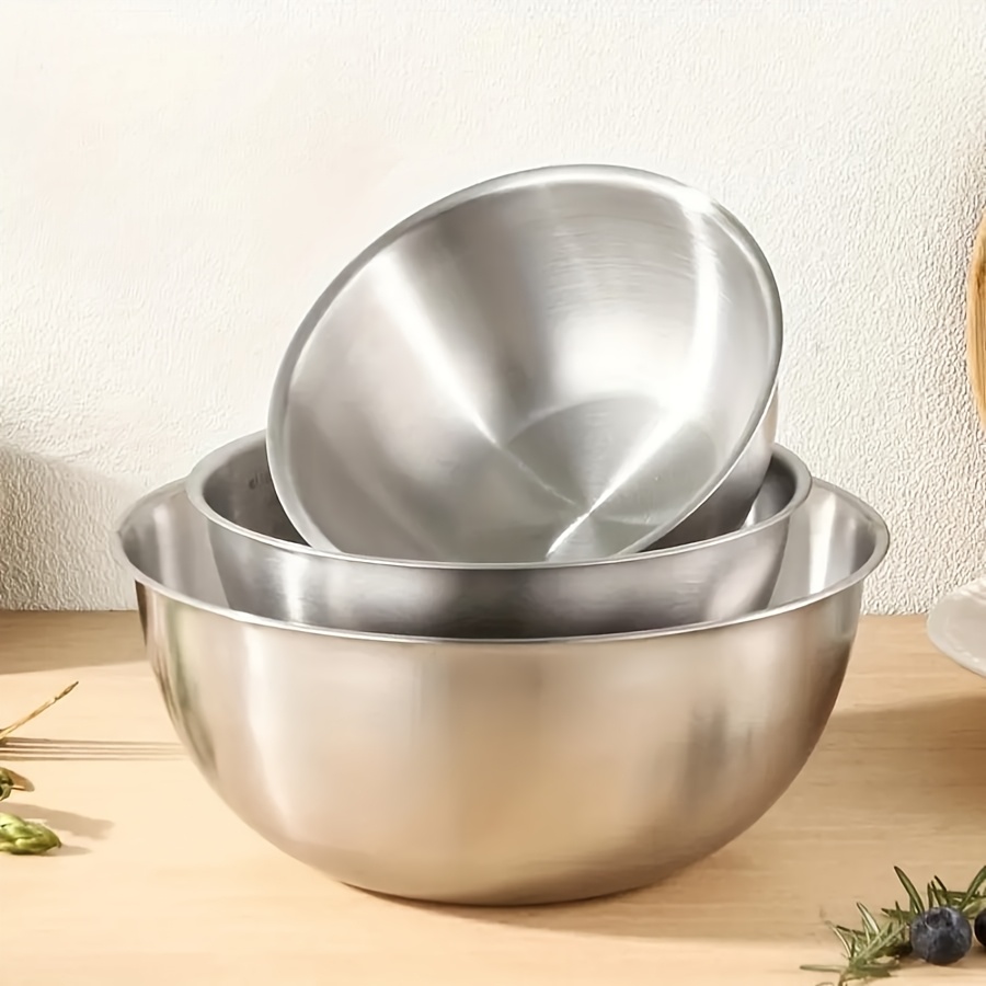 3pcs Stainless Steel Salad Bow - Kitchen Baking Set recension och pris