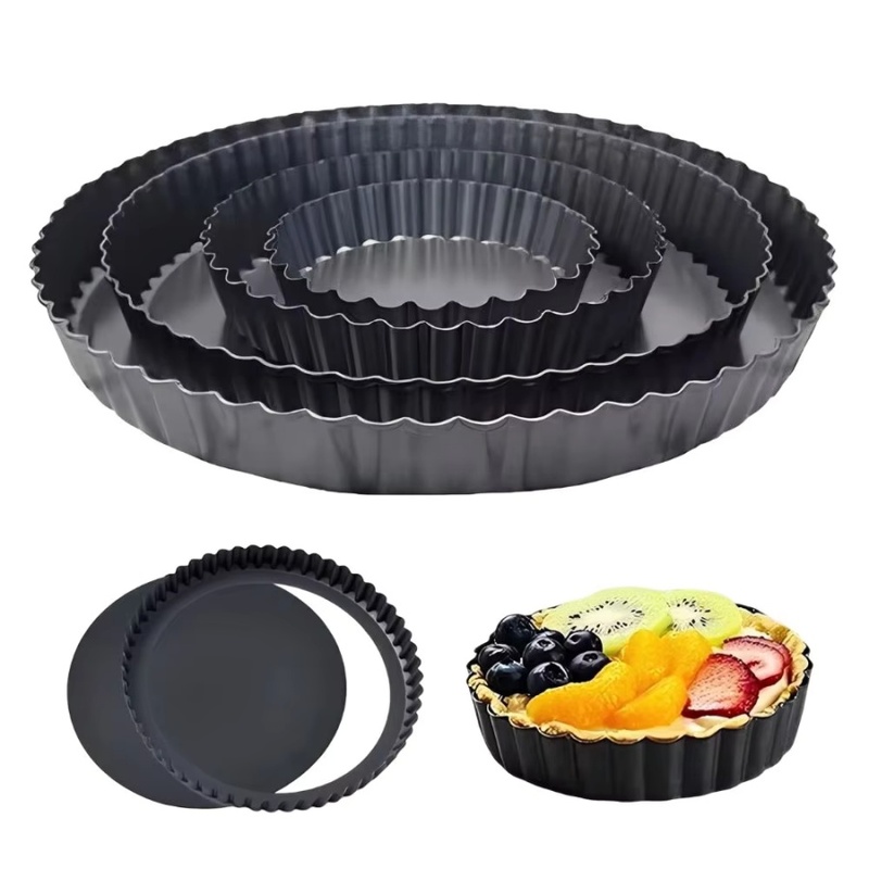 1pc Removable Bottom Fluted Ta - Kitchen Baking Set recension och pris